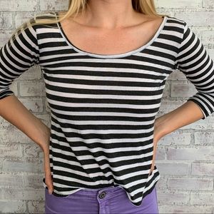 NOLLIE BLACK AND WHITE STRIPED SHIRT 🖤🤍